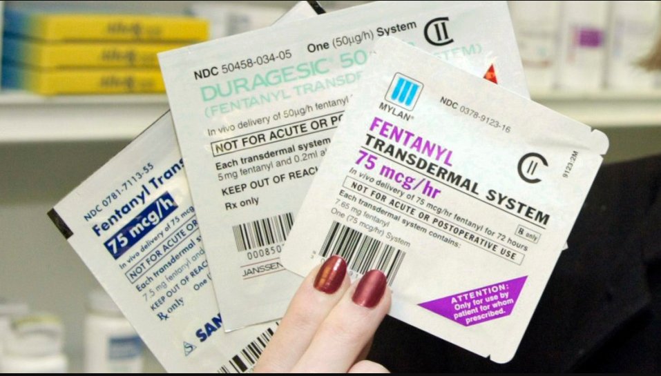 Fentanyl transdermal patches used for chronic pain management
